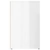 vidaXL Toucador 80x40x65 cm derivados de madeira Branco brilhante