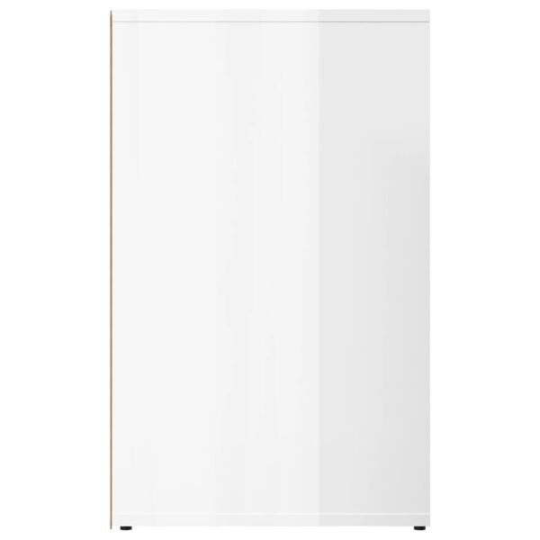 vidaXL Toucador 80x40x65 cm derivados de madeira Branco brilhante