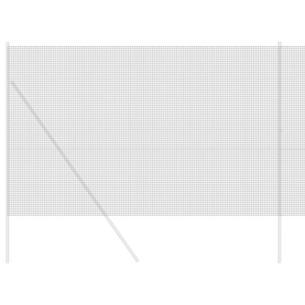 vidaXL Cerca de Arame Soldado Cinzeto 1.5 x 50 m Aço