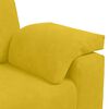 vidaXL Sof&aacute; de 3 lugares 178 cm veludo amarelo