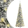 vidaXL &Aacute;rvore de Natal artificial pop-up c/ 100 luzes LED e neve 150cm