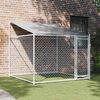 vidaXL Jaula para c&atilde;o com telhado/porta 2x2x2 m a&ccedil;o galvanizado cinza