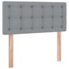 vidaXL Cama com arruma&ccedil;&atilde;o e colch&atilde;o Cinzento-claro 100 x 200 cm