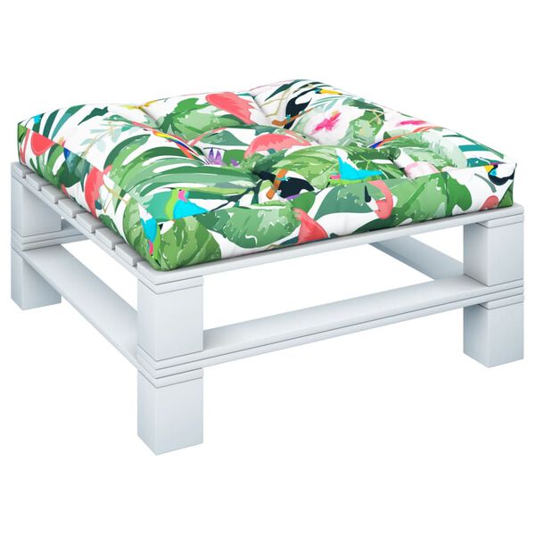 vidaXL Almofad&atilde;o para sof&aacute; de paletes 70x70x12 cm tecido multicolorido