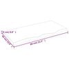 vidaXL Tampo de mesa 80x40x2 cm carvalho tratado castanho-escuro