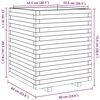 vidaXL Vaso/floreira de jardim 60x60x72,5 cm pinho maci&ccedil;o branco