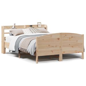 vidaXL Cama sem colch&atilde;o 120x190 cm madeira de pinho maci&ccedil;a