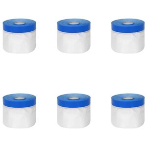 vidaXL Filme adesivo para mascarar Transparente e Azul