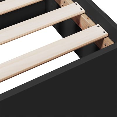 vidaXL Estrutura de cama c/ gavetas 180x200 cm derivados madeira preto