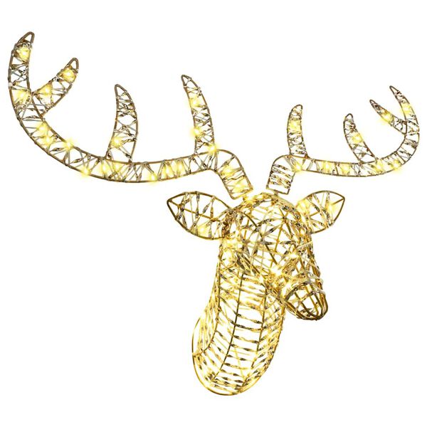 vidaXL Tren&oacute; Puxado por Rena Branco quente 68 x 36,5 x 62,5 cm PET