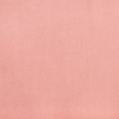 vidaXL Colchão de molas ensacadas 90x190x20 cm veludo rosa
