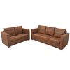 vidaXL Conjunto de sof&aacute;s 2 pcs camur&ccedil;a sint&eacute;tica