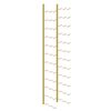 vidaXL Garrafeira de parede para 36 garrafas 2 pcs ferro dourado