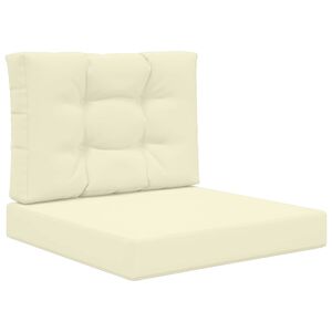 vidaXL Almofada para Sof&aacute; Externo Poli&eacute;ster Creme 60 x 60 cm