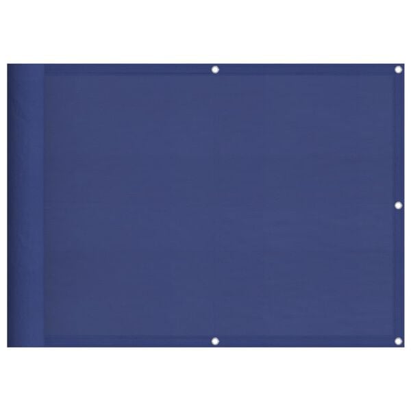 vidaXL Tela de varanda 75x1000 cm 100% poli&eacute;ster oxford azul