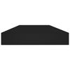 vidaXL Prateleiras para estante 4 pcs 80x10x1,5cm contraplacado preto