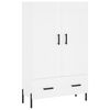 vidaXL Aparador alto 69,5x31x115 cm derivados de madeira branco