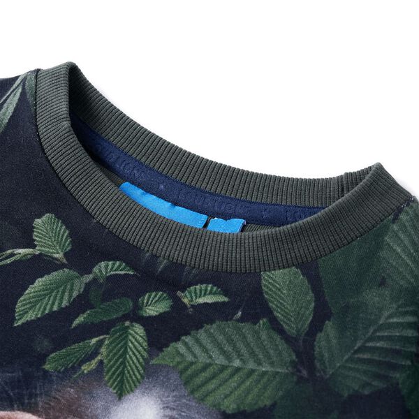Sweatshirt para crian&ccedil;a cor caqui-escuro 128