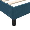 vidaXL Cama box spring c/ colch&atilde;o e LED 80x220 cm veludo azul-escuro