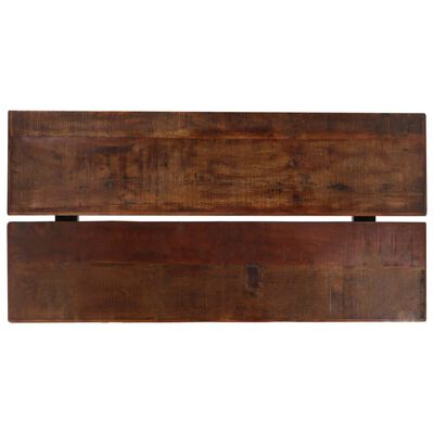 vidaXL Mesa de bar em madeira recuperada 150x70x107 cm castanho escuro