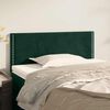 vidaXL Cabeceira de cama veludo 80x5x78/88 cm verde-escuro