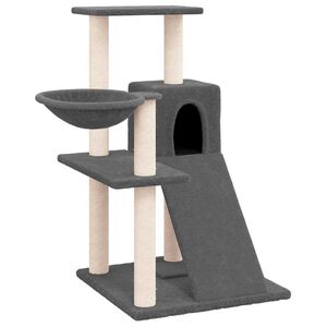 vidaXL &Aacute;rvore p/ gatos c/ postes arranhadores sisal 82 cm cinza-escuro