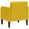 vidaXL Poltrona com apoio de bra&ccedil;os 54 cm veludo amarelo