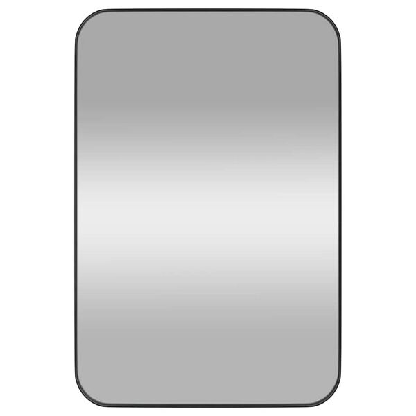 vidaXL Espelho de parede 40x60 cm retangular preto
