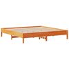 vidaXL Cama sem colch&atilde;o 180x200 cm pinho maci&ccedil;o castanho-mel