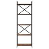 vidaXL Estante Carvalho Defumado 56 x 34 x 171 cm Madeira processada