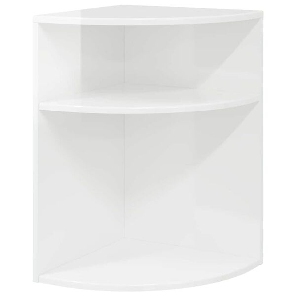 vidaXL Mesa de apoio Branco Brilhante 39,7 x 39,7 x 60 cm