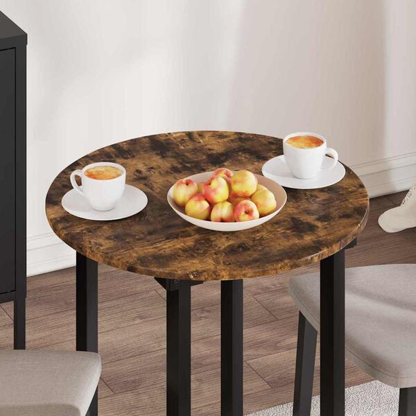 vidaXL Tampo de Mesa Carvalho fumado 60 x 60 x 1,5 cm