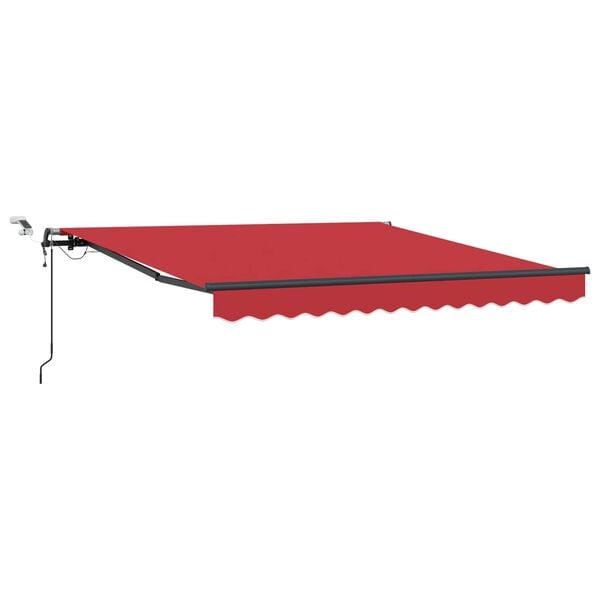 vidaXL Tecido de Toldos com Vermelho 300 x 250 cm Poli&eacute;ster