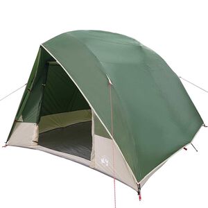vidaXL Barraca de Camping com telhado Verde 320 x 275 x 190 cm tafet&aacute;