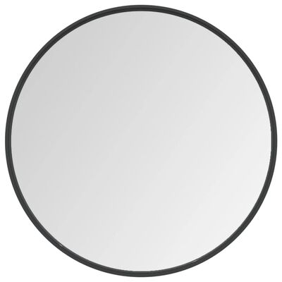 vidaXL Espelho de parede 60 cm preto