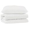 vidaXL Conjunto de Edredom com travesseiro 2 pcs Branco Microfibra