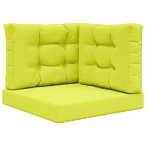 vidaXL Almofada para Sof&aacute; Externo 3 pcs Verde Poli&eacute;ster