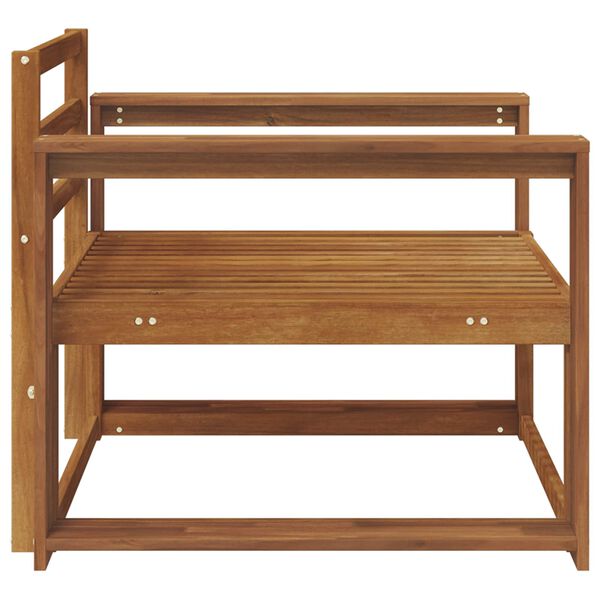 vidaXL Sof&aacute; M&eacute;dio Externo Madeira S&oacute;lida de Ac&aacute;cia Natural