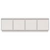 vidaXL M&oacute;vel de TV 156x37x45 cm madeira de pinho maci&ccedil;a branco