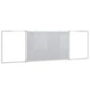 vidaXL Quadro branco magn&eacute;tico dobr&aacute;vel 200x60x1,7 cm alum&iacute;nio
