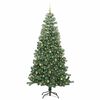 vidaXL &Aacute;rvore de Natal com 300 LEDs com suporte Verde 240 cm PVC