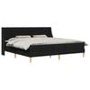 vidaXL Estrutura de cama com colch&atilde;o Preto 180 x 200 cm Poli&eacute;ster