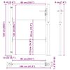 vidaXL Port&atilde;o de jardim 100x125 cm A&ccedil;o Corten