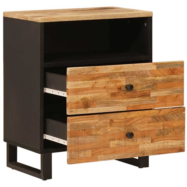 vidaXL Gabinete de Cama com gaveta Castanho 50 x 33 x 62 cm