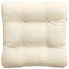 vidaXL Almofadas de Assento 4 pcs Creme 40 x 40 cm