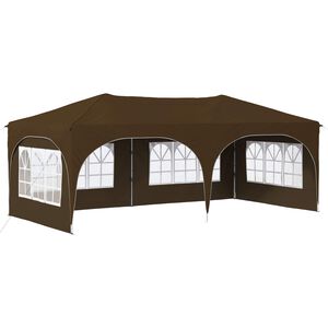vidaXL Tenda de Festa Pop-up Cinzento-acastanhado 575 x 288 x 245 cm