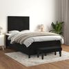 vidaXL Cama boxspring com colch&atilde;o 120x200 cm veludo preto