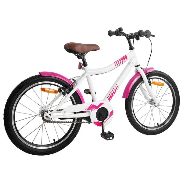 vidaXL Bicicleta Infantil 18 Polegadas para 5-7 anos Rosa