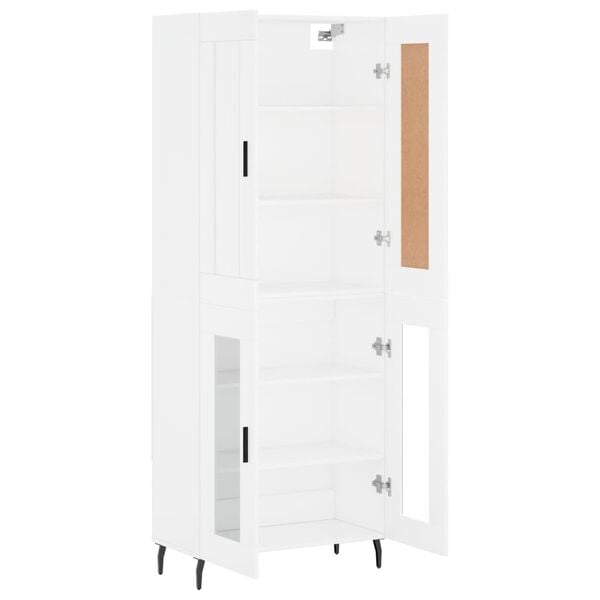 vidaXL Arm&aacute;rio alto 69,5x34x180 cm derivados de madeira branco