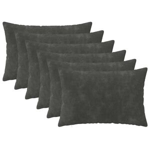 vidaXL Capa almofada 6 pcs HEERLEN Antracite 30 x 50 cm